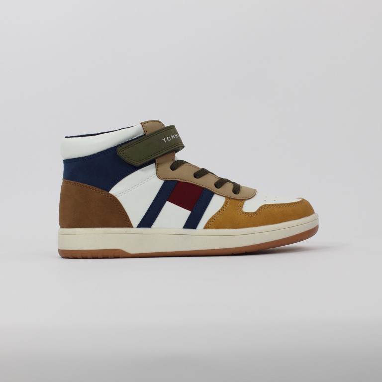 Tommy Hilfiger - Kids FLAG HIGH Lace-UP Velcro Sneakers